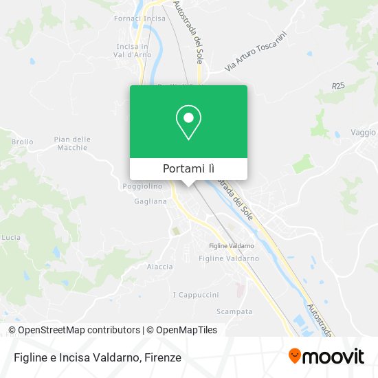 Mappa Figline e Incisa Valdarno