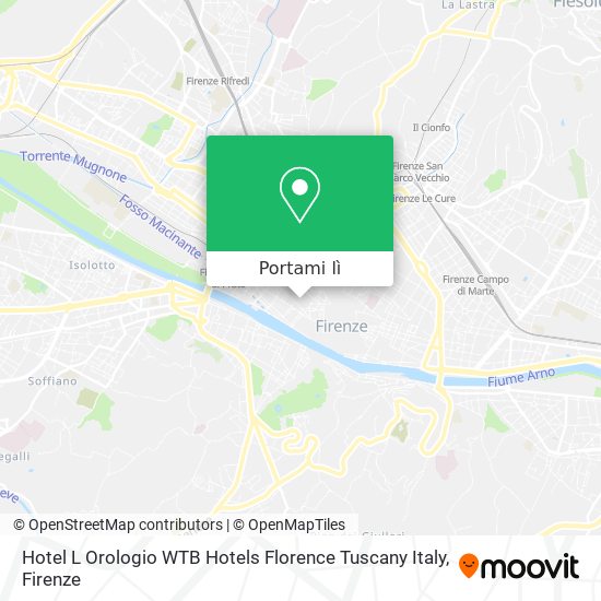 Mappa Hotel L Orologio WTB Hotels Florence Tuscany Italy