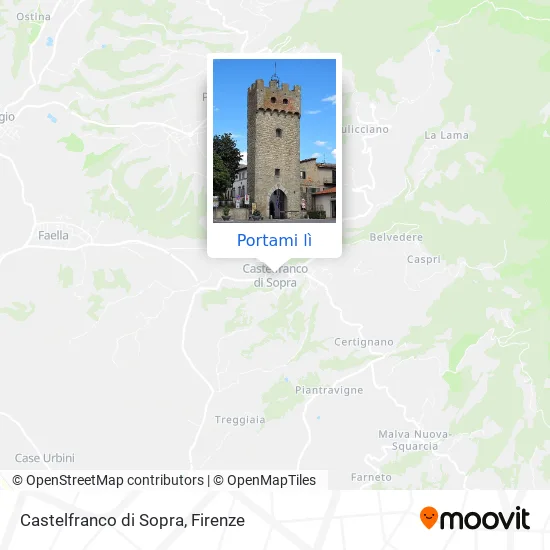 Mappa Castelfranco di Sopra