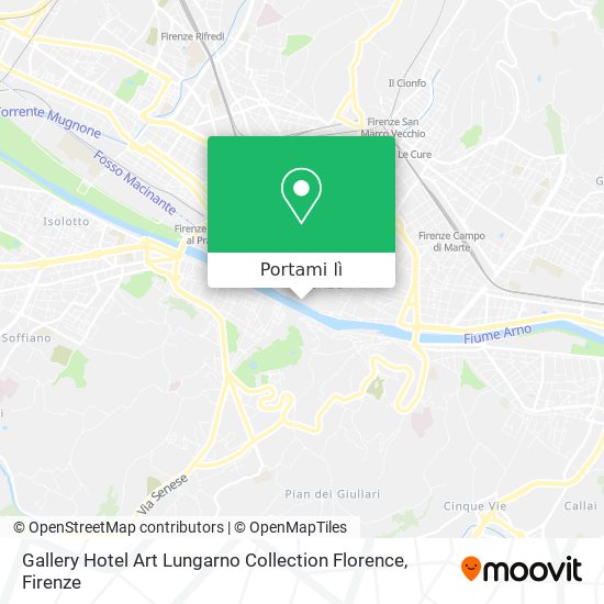 Mappa Gallery Hotel Art Lungarno Collection Florence