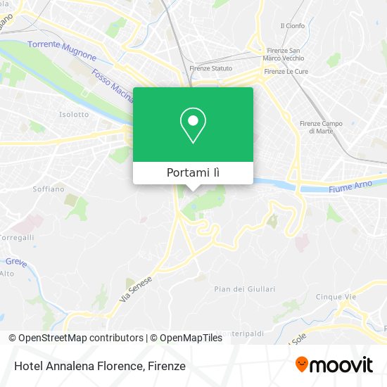 Mappa Hotel Annalena Florence