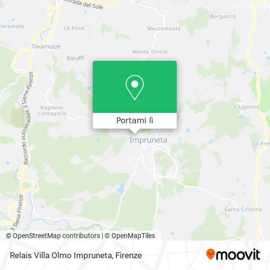 Mappa Relais Villa Olmo Impruneta