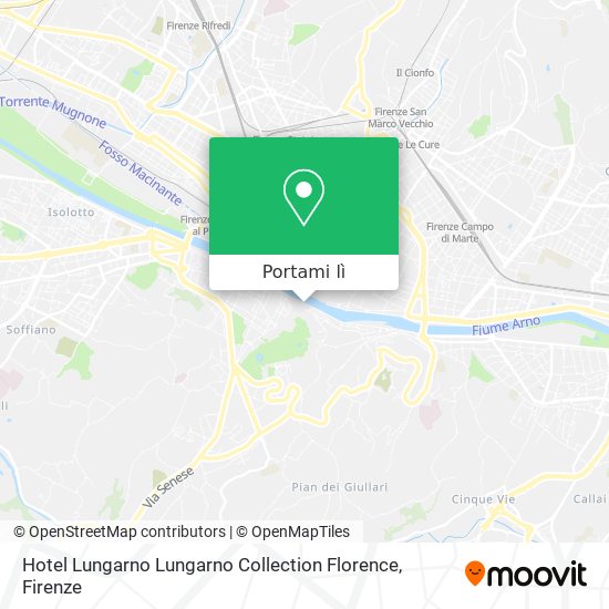 Mappa Hotel Lungarno Lungarno Collection Florence