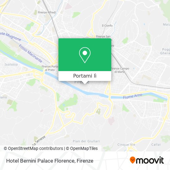 Mappa Hotel Bernini Palace Florence