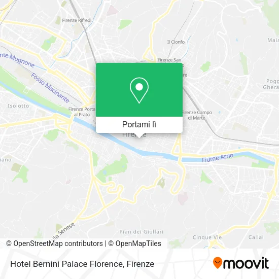 Mappa Hotel Bernini Palace Florence
