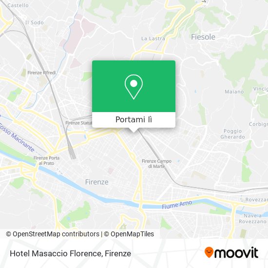 Mappa Hotel Masaccio Florence