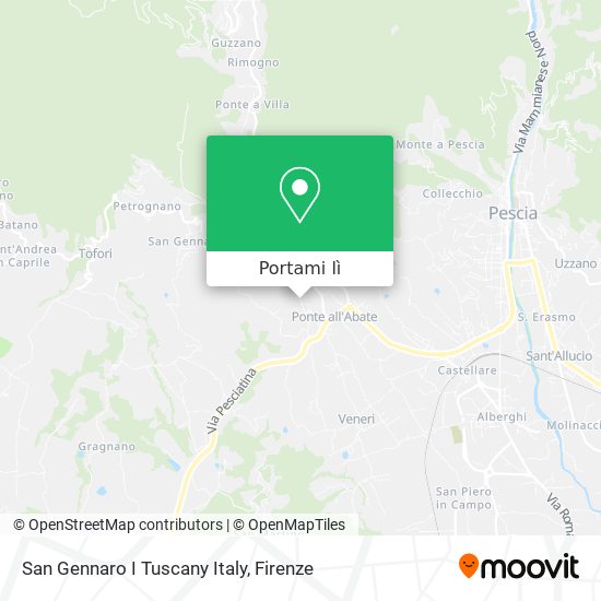 Mappa San Gennaro I Tuscany Italy