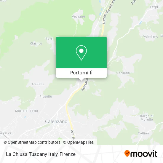 Mappa La Chiusa Tuscany Italy