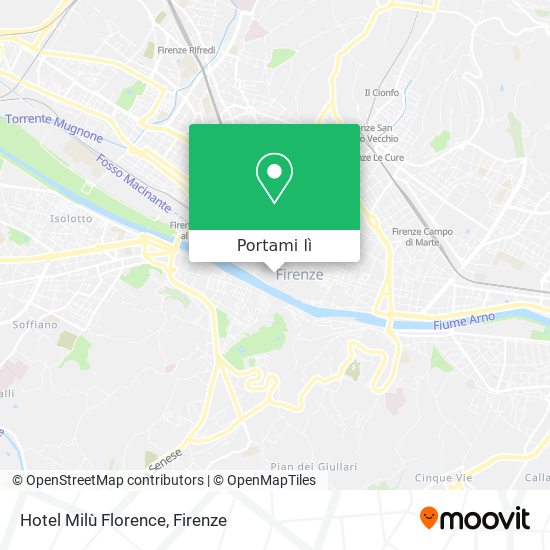 Mappa Hotel Milù Florence