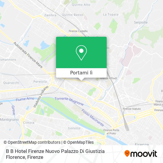 Mappa B B Hotel Firenze Nuovo Palazzo Di Giustizia Florence