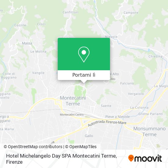 Mappa Hotel Michelangelo Day SPA Montecatini Terme