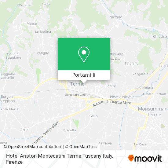 Mappa Hotel Ariston Montecatini Terme Tuscany Italy