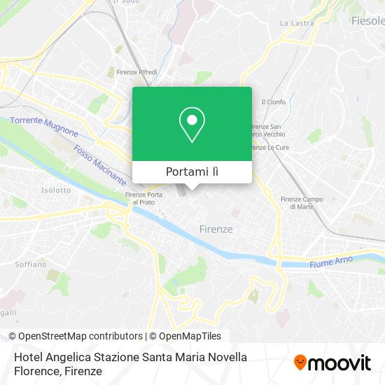 Mappa Hotel Angelica Stazione Santa Maria Novella Florence