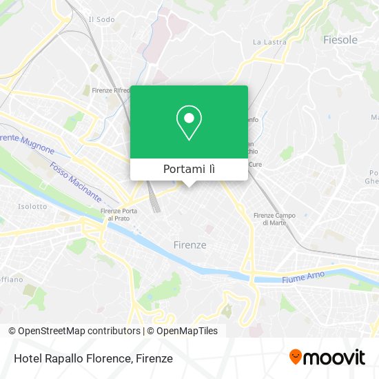 Mappa Hotel Rapallo Florence