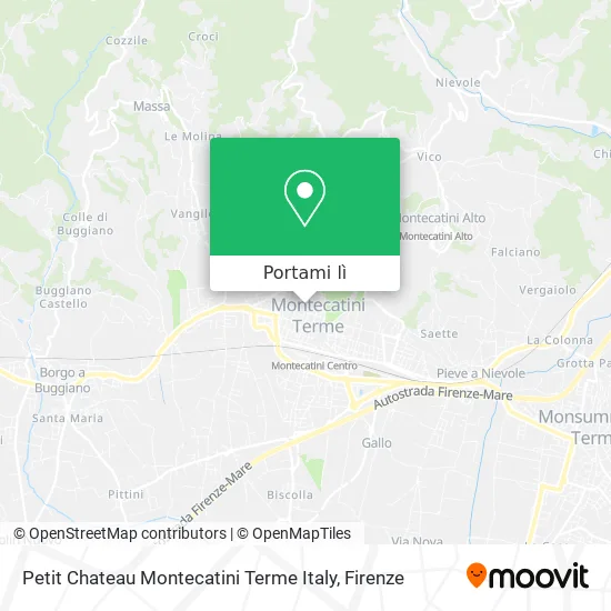 Mappa Petit Chateau Montecatini Terme Italy