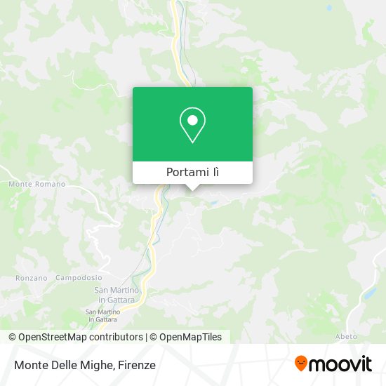 Mappa Monte Delle Mighe