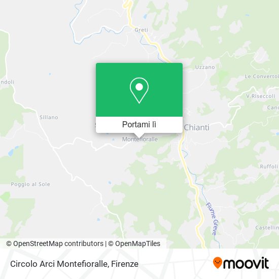 Mappa Circolo Arci Montefioralle
