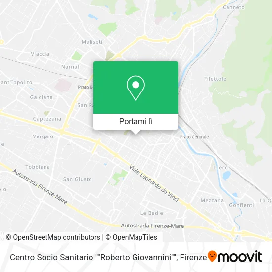 Mappa Centro Socio Sanitario ""Roberto Giovannini""