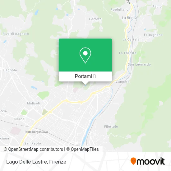 Mappa Lago Delle Lastre