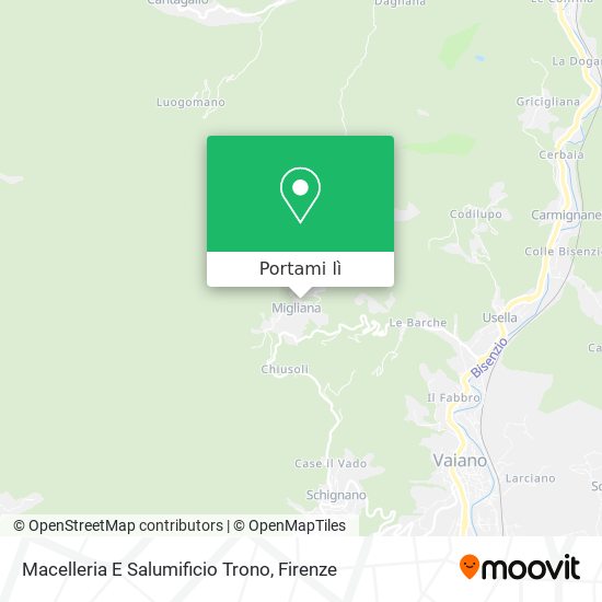 Mappa Macelleria E Salumificio Trono