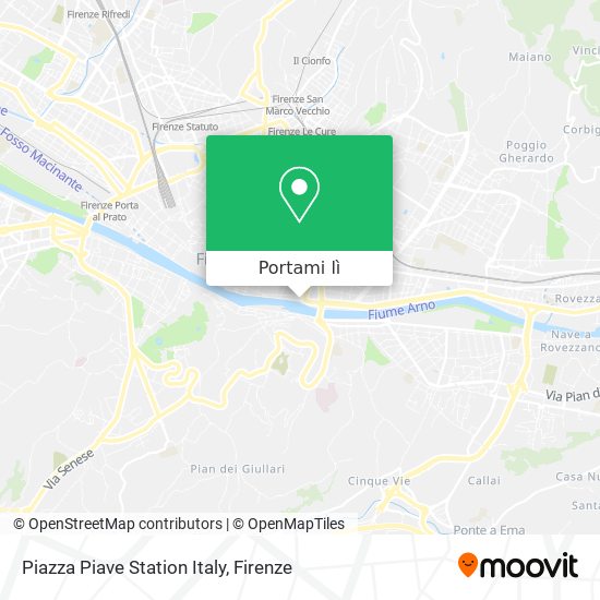 Mappa Piazza Piave Station Italy