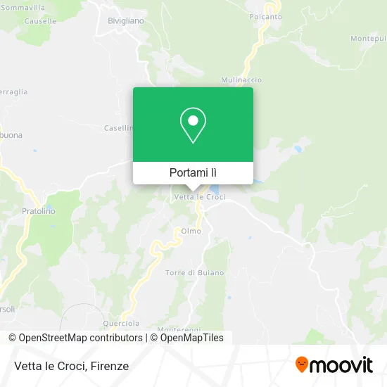 Mappa Vetta le Croci