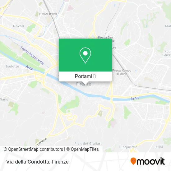 Mappa Via della Condotta