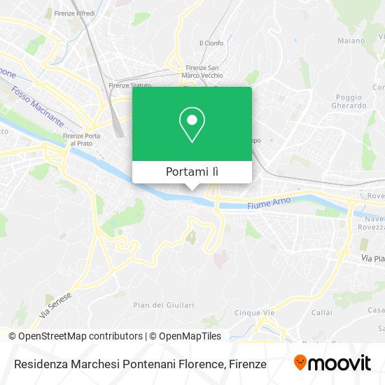Mappa Residenza Marchesi Pontenani Florence