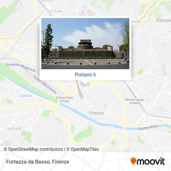 Mappa Fortezza da Basso