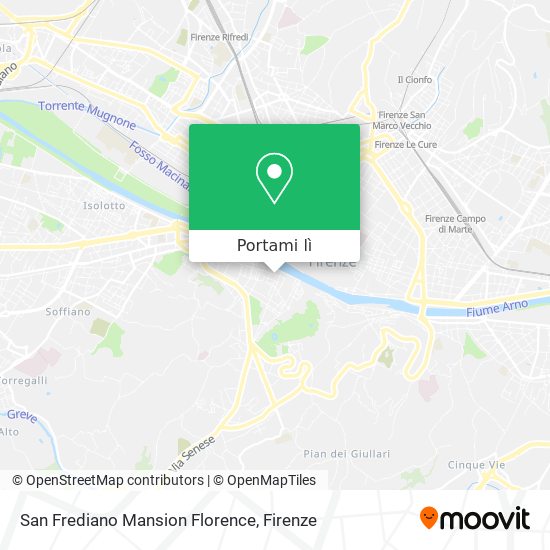 Mappa San Frediano Mansion Florence