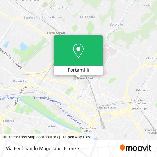 Mappa Via Ferdinando Magellano