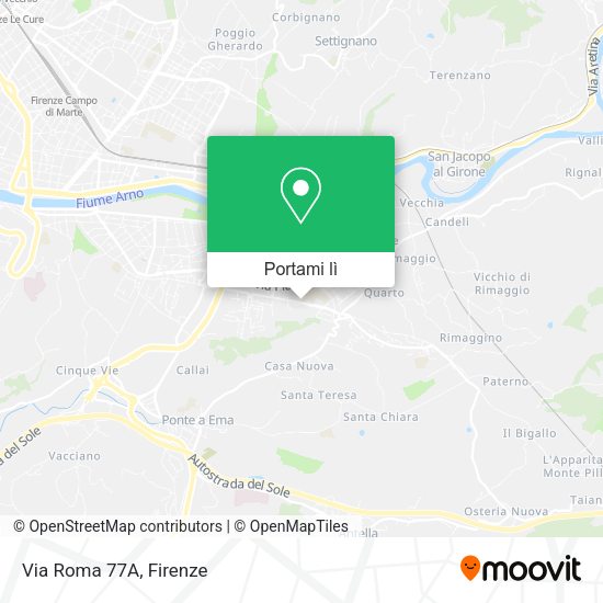 Mappa Via Roma 77A