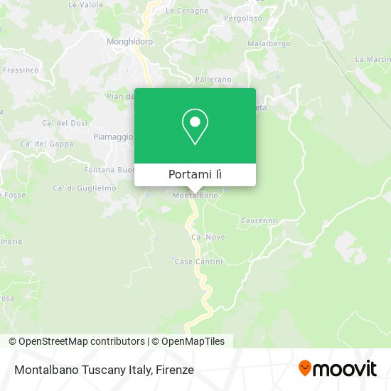 Mappa Montalbano Tuscany Italy