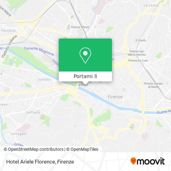 Mappa Hotel Ariele Florence