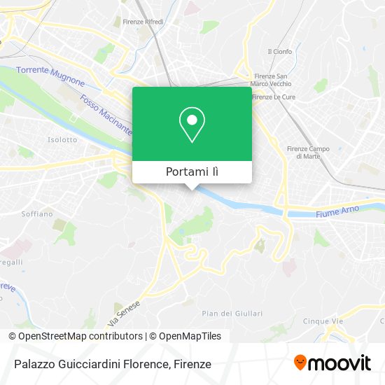 Mappa Palazzo Guicciardini Florence