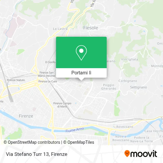 Mappa Via Stefano Turr 13
