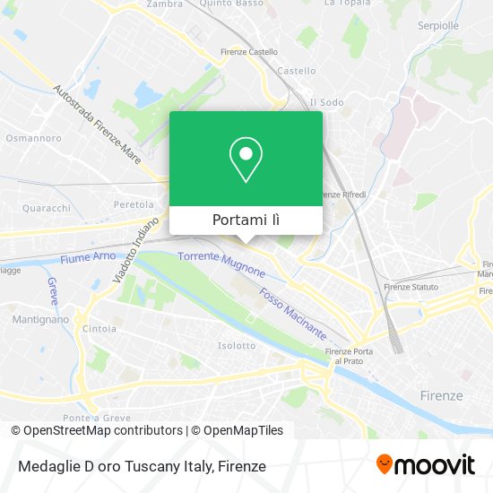 Mappa Medaglie D oro Tuscany Italy