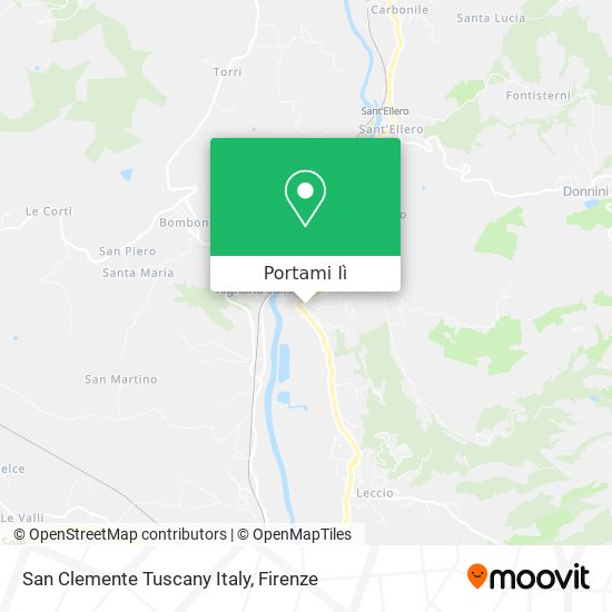 Mappa San Clemente Tuscany Italy