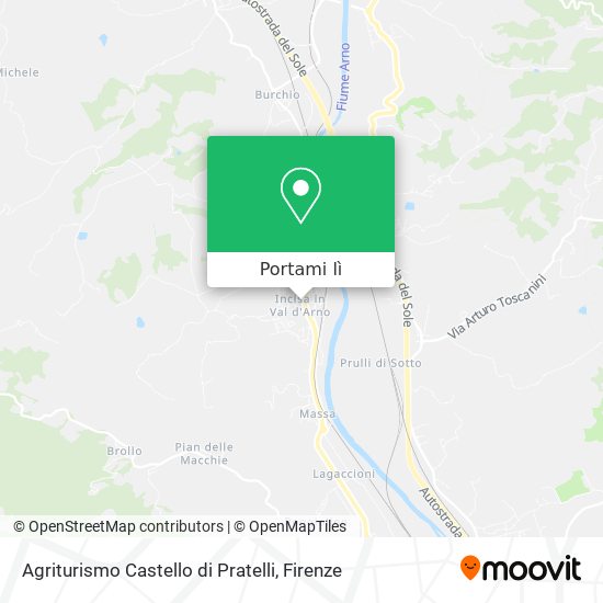 Mappa Agriturismo Castello di Pratelli