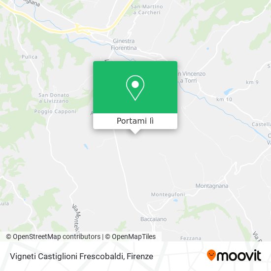 Mappa Vigneti Castiglioni Frescobaldi