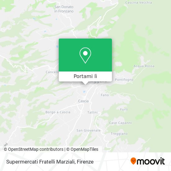 Mappa Supermercati Fratelli Marziali