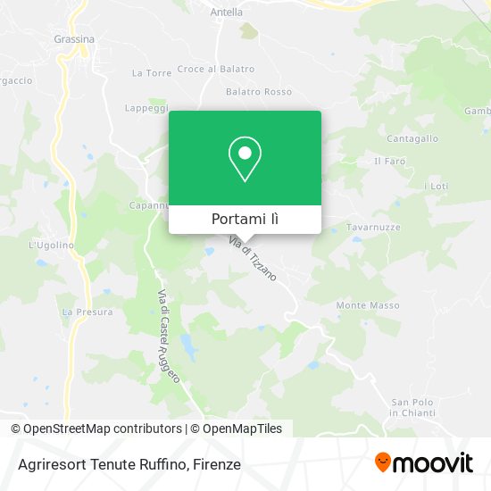 Mappa Agriresort Tenute Ruffino