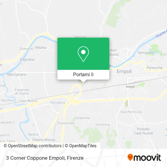 Mappa 3 Corner Coppone Empoli