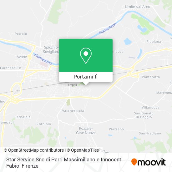 Mappa Star Service Snc di Parri Massimiliano e Innocenti Fabio