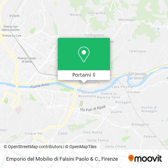 Mappa Emporio del Mobilio di Falsini Paolo & C.