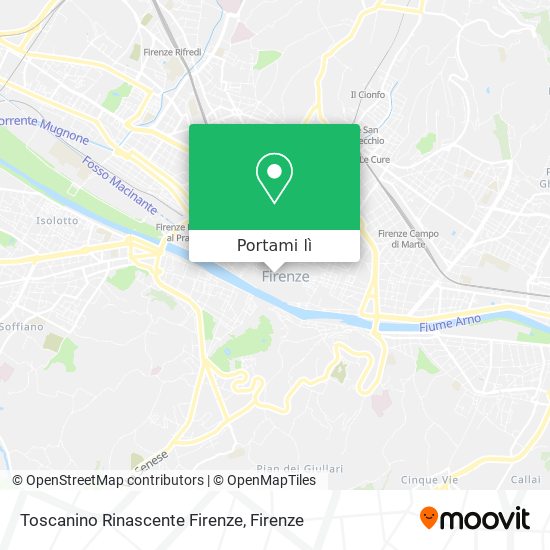 Mappa Toscanino Rinascente Firenze