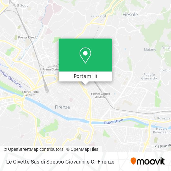 Mappa Le Civette Sas di Spesso Giovanni e C.