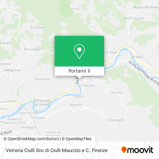 Mappa Vetreria Ciulli Snc di Ciulli Maurizio e C.