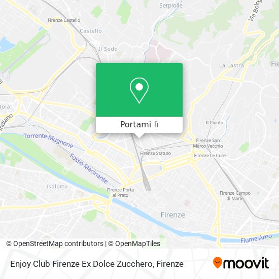 Mappa Enjoy Club Firenze Ex Dolce Zucchero