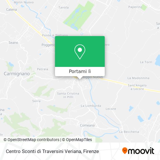 Mappa Centro Sconti di Traversini Veriana